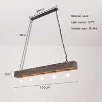 Suspension lumineuse Vintage en bois massif pour une ambiance industrielle branchée | Marco Lucetti