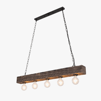 Suspension lumineuse Vintage en bois massif pour une ambiance industrielle branchée | Marco Lucetti