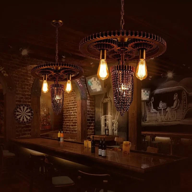 Suspension Lumineuse Vintage Industrielle en Fer pour Restaurant, Café et Bar | Marco Lucetti