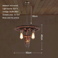 Suspension Lumineuse Vintage Industrielle en Fer pour Restaurant, Café et Bar | Marco Lucetti