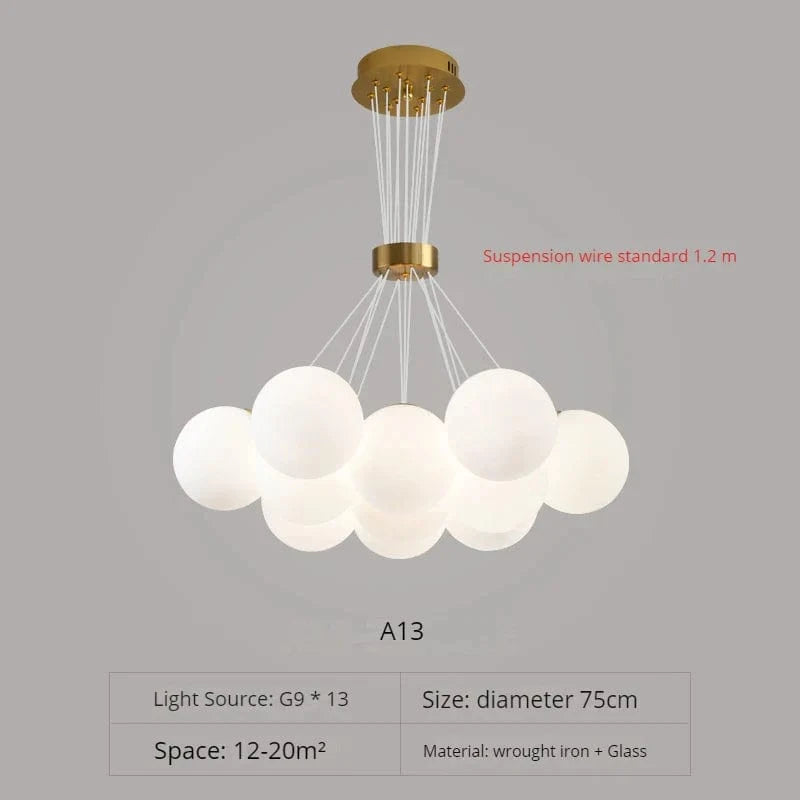 Suspension Lunaire Design Moderne | Marco Lucetti A13 / Changeable