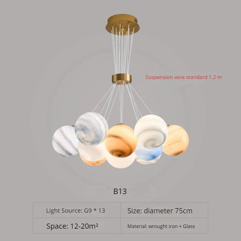 Suspension Lunaire Design Moderne | Marco Lucetti B13 / Changeable