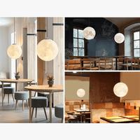 Suspension Lune LED pour Salon Salle à Manger Chambre Barre Table Lumières | Marco Lucetti
