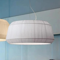 Suspension lustre en tissu marin design innovant. | Marco Lucetti Tissu blanc / Dia-60cm