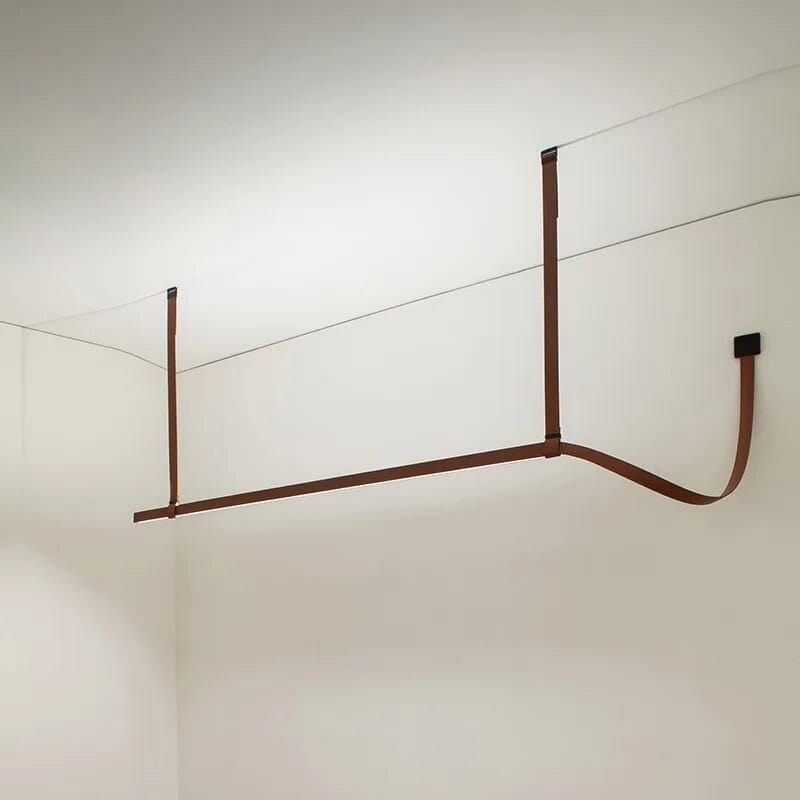 Suspension Lustre LED en Cuir pour Hôtel | Marco Lucetti