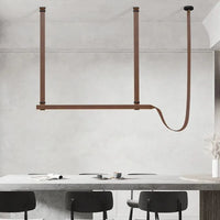 Suspension Lustre LED en Cuir pour Hôtel | Marco Lucetti
