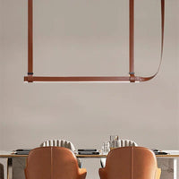 Suspension Lustre LED en Cuir pour Hôtel | Marco Lucetti