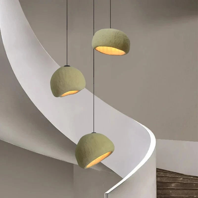 Suspension Lustre Nordique Loft Wabi Sabi - Éclairage LED Escaliers E27 | Marco Lucetti