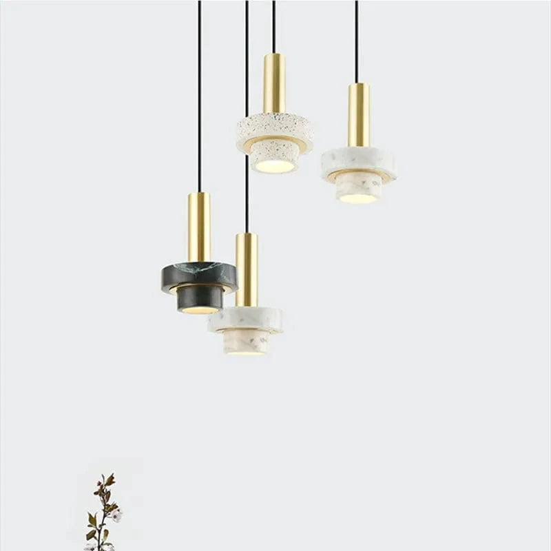 Suspension Lustre Nordique Luxe Moderne en Marbre pour Restaurant, Couloir, Café et Bar | Marco Lucetti