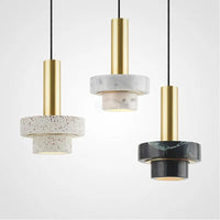 Suspension Lustre Nordique Luxe Moderne en Marbre pour Restaurant, Couloir, Café et Bar | Marco Lucetti
