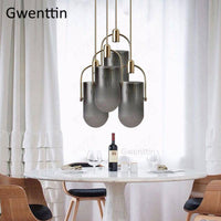 Suspension Lux LED en métal avec abat-jour en verre | Marco Lucetti