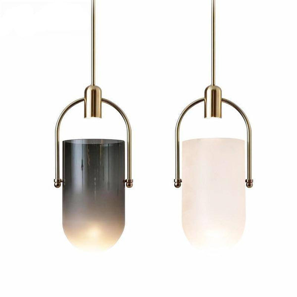 Suspension Lux LED en métal avec abat-jour en verre | Marco Lucetti