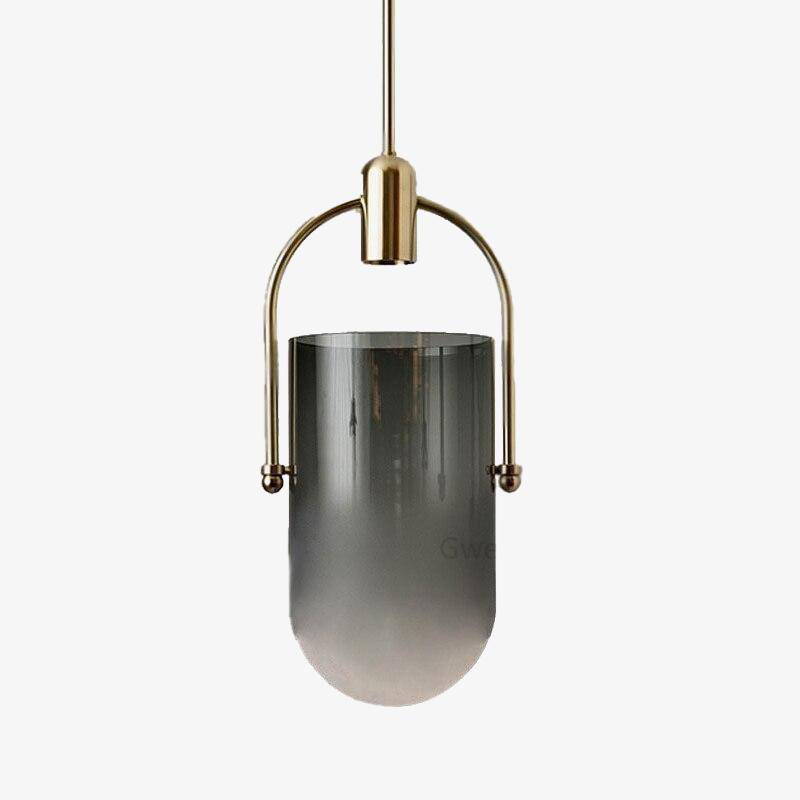 Suspension Lux LED en métal avec abat-jour en verre | Marco Lucetti