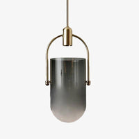 Suspension Lux LED en métal avec abat-jour en verre | Marco Lucetti