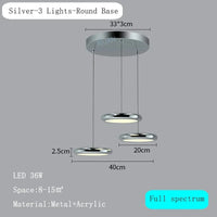 Suspension Luxe Chromée | Marco Lucetti Argenté 3 Lumières Rondes / Lumière naturelle