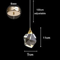 Suspension Luxe Cristal LED | Marco Lucetti PL059-90 / Blanc froid