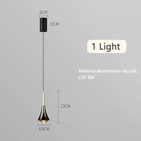 Suspension Luxe Double Lumière | Marco Lucetti 1 lumière / Lumière blanche