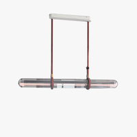 Suspension Luxe en Cuir et Verre LED Design Minimaliste | Marco Lucetti