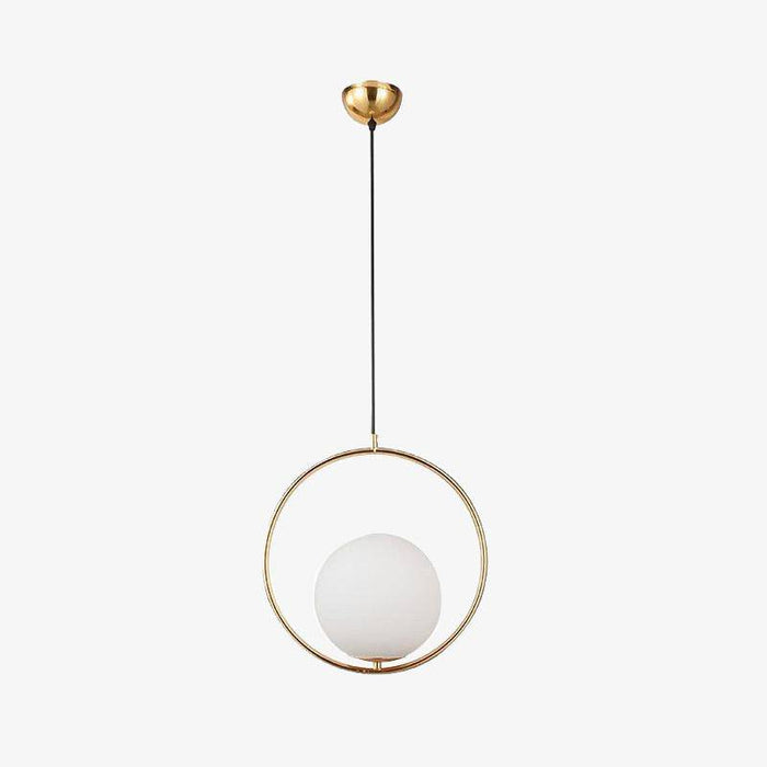 Suspension Luxe en Verre Rond et Brillant | Marco Lucetti Doré / Froide