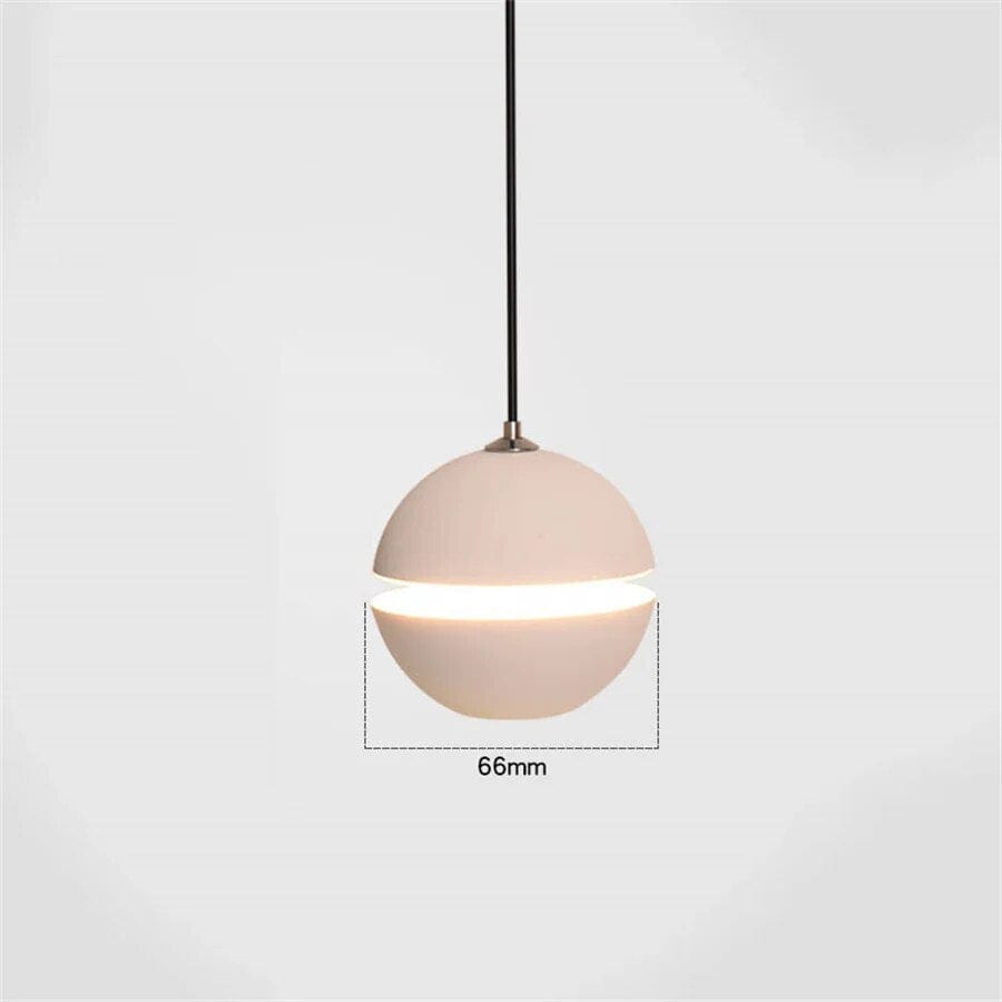 Suspension Luxe Globe pour Cuisine | Marco Lucetti Corps rond blanc / Blanc chaud 3000K