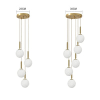Suspension Luxe Laiton Noir Boule LED | Marco Lucetti