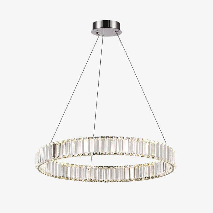 Suspension Luxury LED Dorée - Anneau en Verre | Marco Lucetti