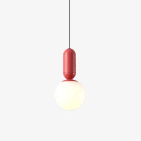 Suspension Macaron Colorée | Marco Lucetti Rouge