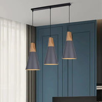 Suspension Macaron Nordique en Bois 3 Têtes pour Bar & Restaurant | Marco Lucetti