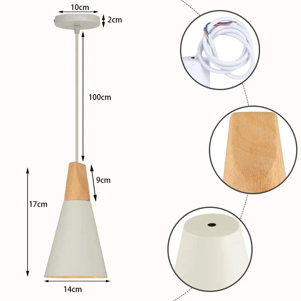 Suspension Macaron Nordique en Bois 3 Têtes pour Bar & Restaurant | Marco Lucetti C2