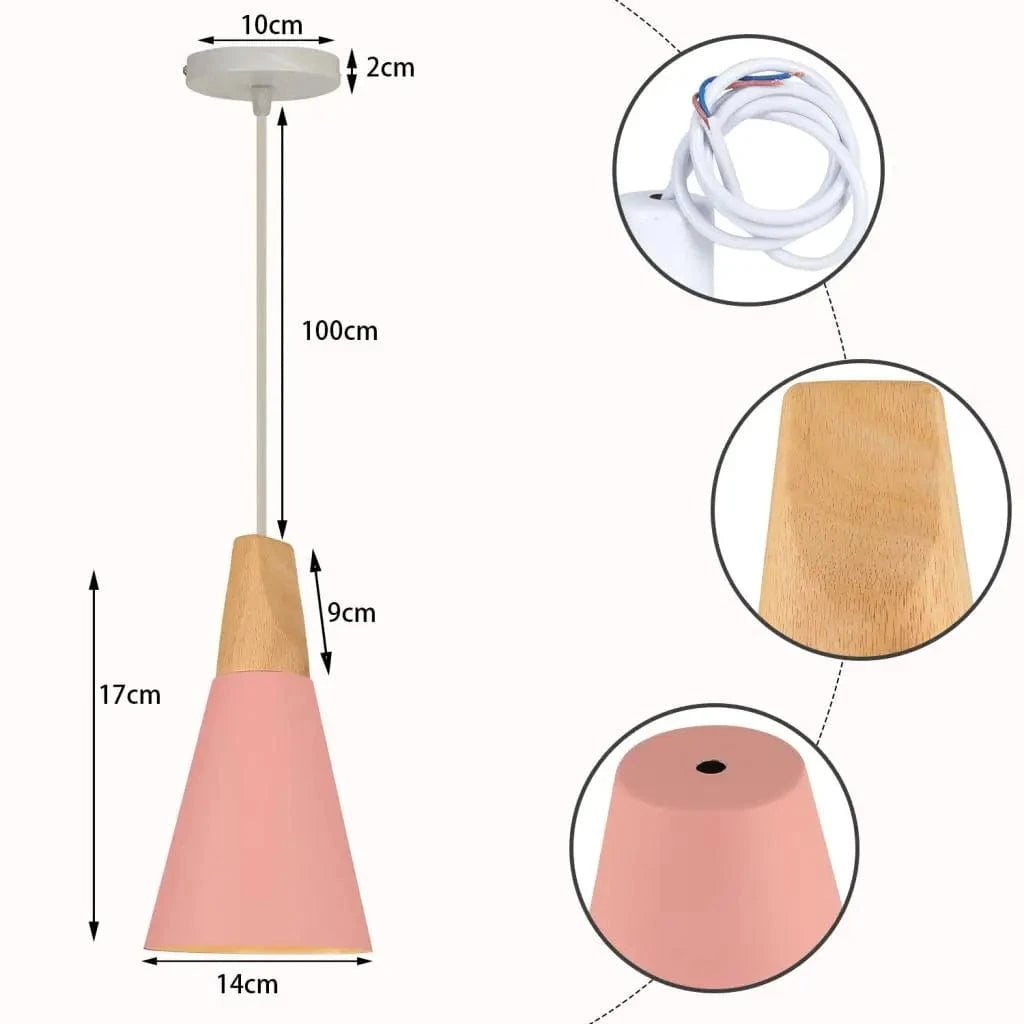 Suspension Macaron Nordique en Bois 3 Têtes pour Bar & Restaurant | Marco Lucetti C6