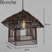 Suspension Maison Country | Marco Lucetti Marron foncé