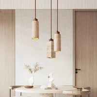 Suspension Marbrée Jaune prestige | Marco Lucetti