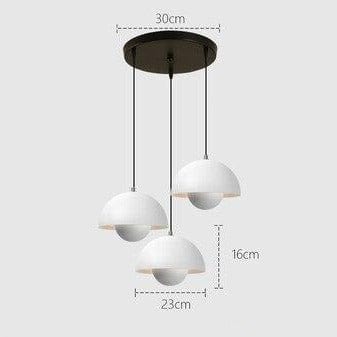 Suspension Maryana: Style Moderne, Abat-jour Demi-cercle Coloré | Marco Lucetti B