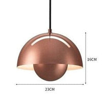Suspension Maryana: Style Moderne, Abat-jour Demi-cercle Coloré | Marco Lucetti Cuivre