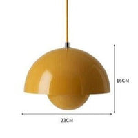 Suspension Maryana: Style Moderne, Abat-jour Demi-cercle Coloré | Marco Lucetti Jaune
