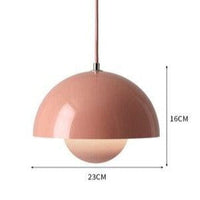 Suspension Maryana: Style Moderne, Abat-jour Demi-cercle Coloré | Marco Lucetti Rose