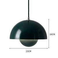 Suspension Maryana: Style Moderne, Abat-jour Demi-cercle Coloré | Marco Lucetti Vert foncé