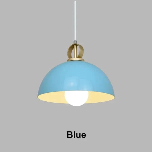 Suspension Métal Colorée Moderne | Marco Lucetti Bleu / Blanc froid