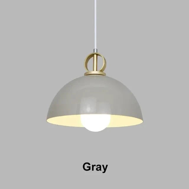 Suspension Métal Colorée Moderne | Marco Lucetti Gris / Blanc froid