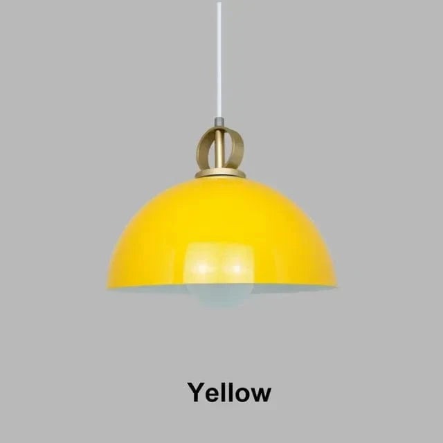 Suspension Métal Colorée Moderne | Marco Lucetti Jaune / Blanc froid
