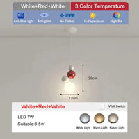 Suspension Métal Colorées | Marco Lucetti Blanc Rouge Blanc / 3 Température de couleur