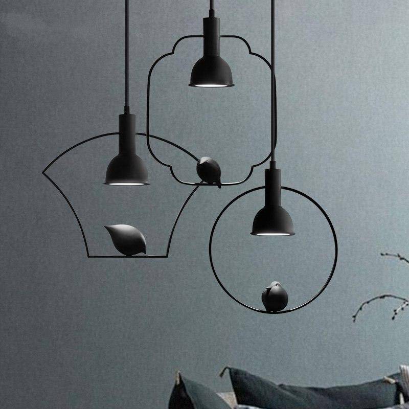 Suspension métallique avec pendentif en forme d'oiseau | Marco Lucetti