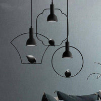 Suspension métallique avec pendentif en forme d'oiseau | Marco Lucetti