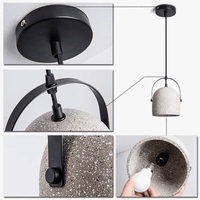 Suspension minimaliste en béton rétro avec éclairage LED innovant | Marco Lucetti