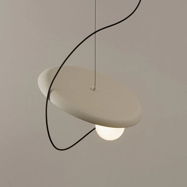Suspension minimaliste pour restaurant et bar artistique. | Marco Lucetti Blanc 35cm