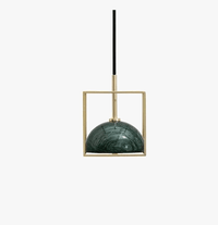 Suspension modern' marbre et cuivre | Marco Lucetti