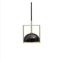 Suspension modern' marbre et cuivre | Marco Lucetti
