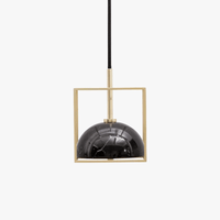 Suspension modern' marbre et cuivre | Marco Lucetti