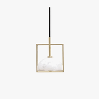 Suspension modern' marbre et cuivre | Marco Lucetti