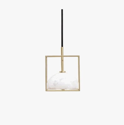 Suspension modern' marbre et cuivre | Marco Lucetti